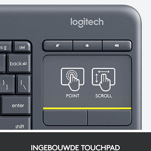 Logitech K400 Teclado inalámbrico 828170 - 2