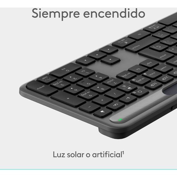 Logitech K980 Teclado Signature Slim Solar+ inalámbrico 426936 - 3