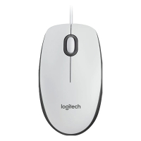 Logitech M100 Ratón con cable blanco 828105