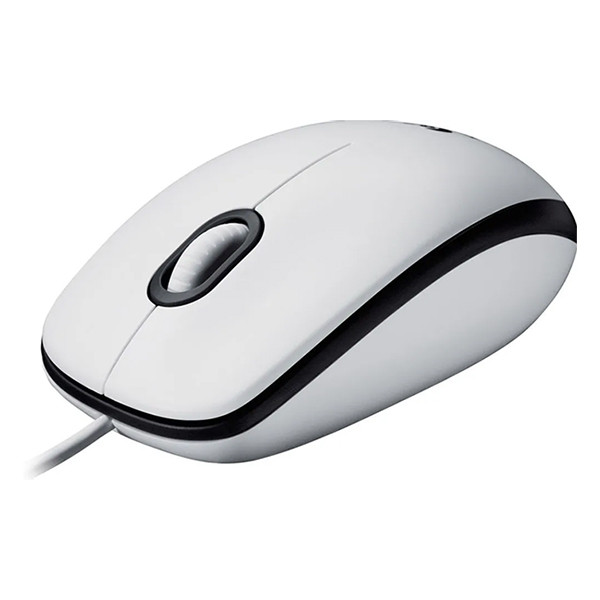Logitech M100 Ratón con cable blanco 828105 - 2