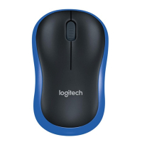 Logitech M185 Ratón inalámbrico azul 828106