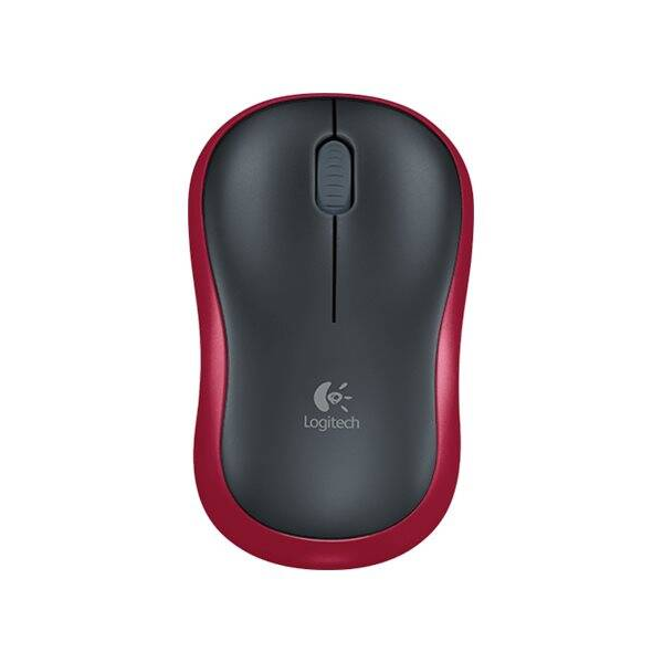 Logitech M185 Ratón inalámbrico rojo 828102 - 1