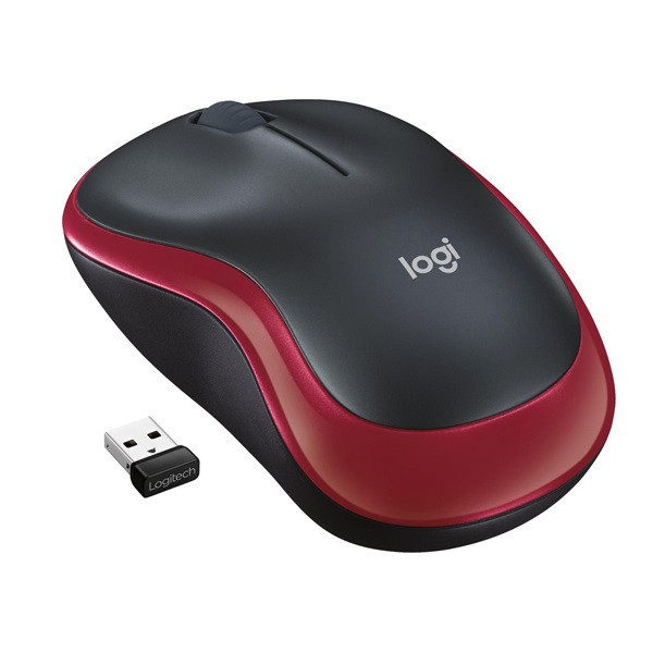 Logitech M185 ratón inalámbrico rojo 828102 - 2