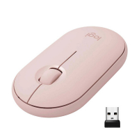 Logitech M350 Pebble Ratón inalámbrico rosa 828159
