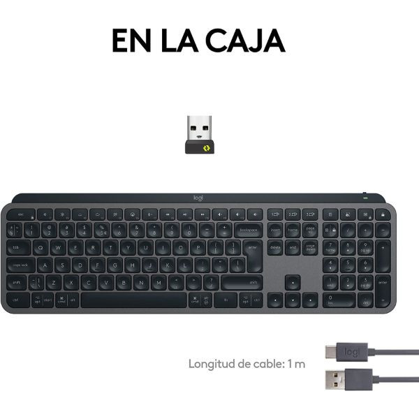 Logitech MX Keys S Teclado inalámbrico grafito 426937 - 3
