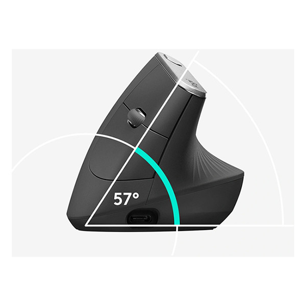 Logitech MX Vertical Advanced Ratón ergonómico inalámbrico (4 botones) 910-005448 828142 - 4
