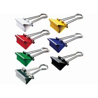 MAUL Pinzas sujetapapeles de 19 mm en colores surtidos | 12 unidades 402485