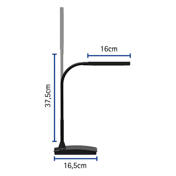MAULpearly Lámpara de escritorio LED regulable con temperatura de color ajustable negra 402295 - 2