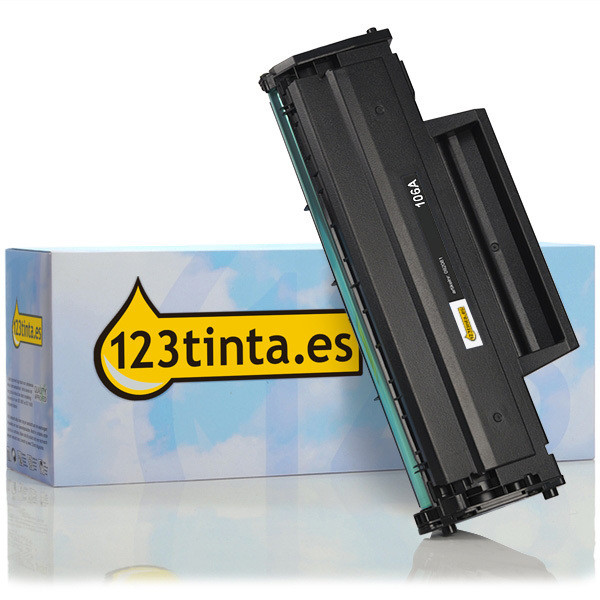 Marca 123tinta - HP 106A toner negro (W1106A) W1106AC 055455 - 1