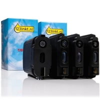 Marca 123tinta - HP 10 + HP 11 cartuchos de tinta | Pack negro + 3 colores 160000