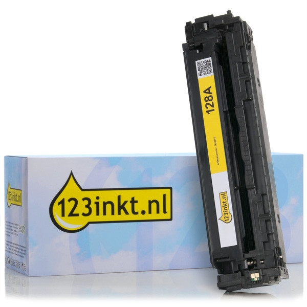 Marca 123tinta - HP 128A (CE322A) toner amarillo CE322AC 054015 - 1