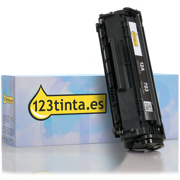 Marca 123tinta - HP 12A (Q2612A) toner negro Q2612AC 039255 - 1