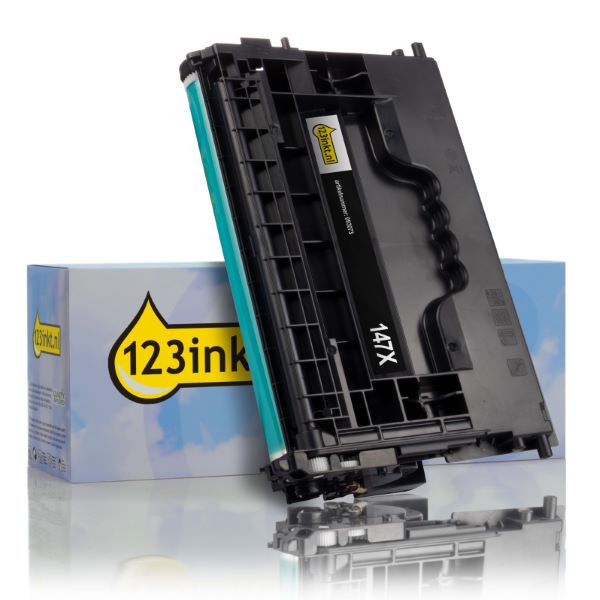 Marca 123tinta - HP 147X (W1470X) toner negro XL W1470XC W1470YC 093073 - 1
