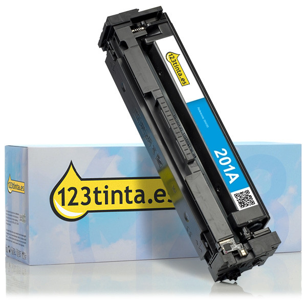 Marca 123tinta - HP 201A (CF401A) toner cian CF401AC 054859 - 1