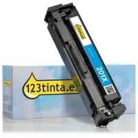 Marca 123tinta - HP 201X (CF401X) toner cian XL CF401XC 054861