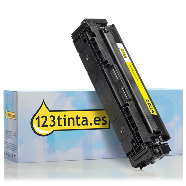 Marca 123tinta - HP 203A (CF542A) toner amarillo CF542AC 055217 - 1