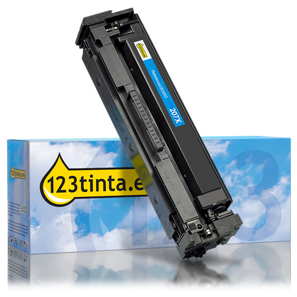 Marca 123tinta - HP 207X (W2211X) toner cian XL 093053 - 1