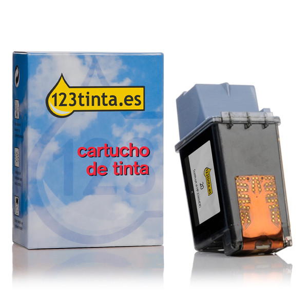 Marca 123tinta - HP 20 (C6614DE) cartucho de tinta negro C6614DEC 030321 - 1