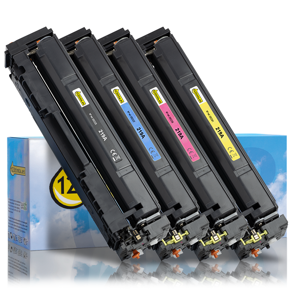 Marca 123tinta - HP 219A toners | Pack negro + 3 colores 093709 - 1