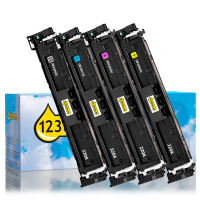 Marca 123tinta - HP 220A toners | Pack negro + 3 colores 426317