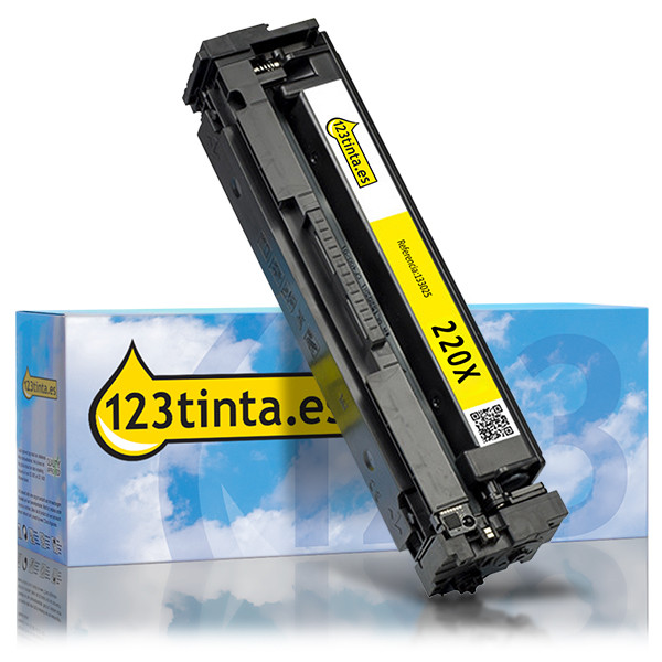 Marca 123tinta - HP 220X (W2202X) toner amarillo XL 133025 - 1