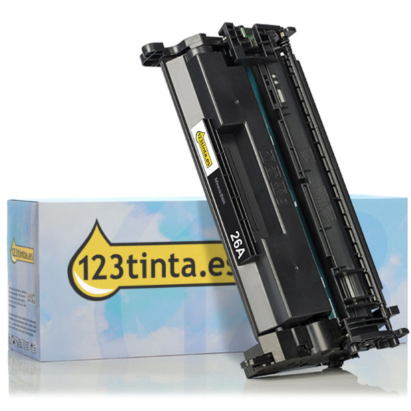 Marca 123tinta - HP 26A (CF226A) toner negro CF226AC 054877 - 1