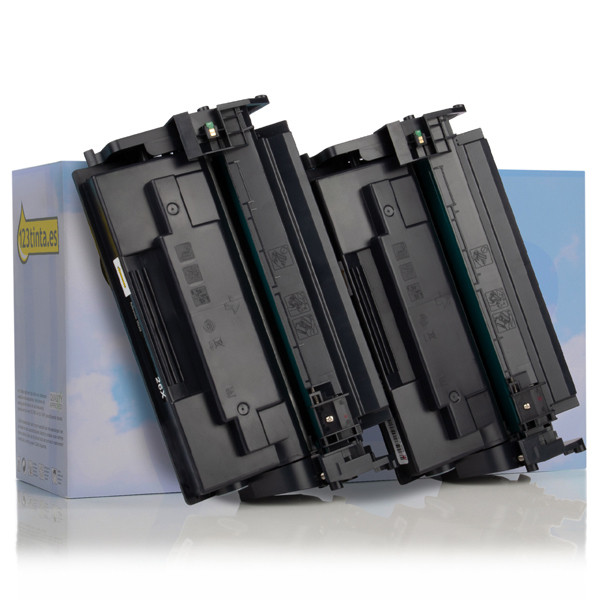 Marca 123tinta - HP 26X (CF226XD) Pack 2x toner negro XL CF226XDC 132178 - 1