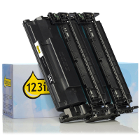 Marca 123tinta - HP 26X (CF226X) toner negro XL | Pack 2 uds