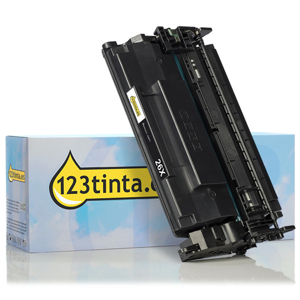 Marca 123tinta - HP 26X (CF226X) toner negro XL CF226XC 054879 - 1