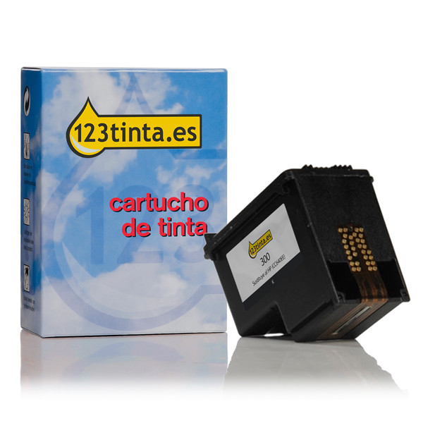 Marca 123tinta - HP 300 (CC640EE) cartucho de tinta negro CC640EEC 031851 - 1