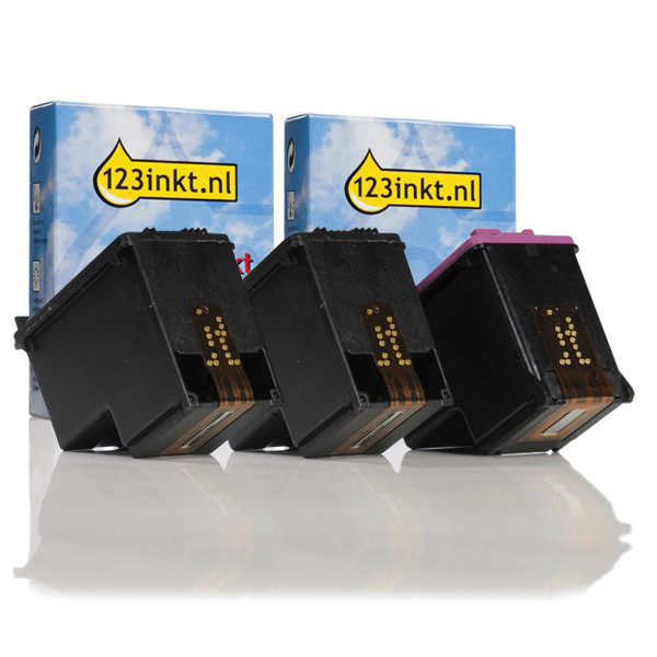 Marca 123tinta - HP 301XL cartuchos de tinta | Pack 2 negros + color 160692 - 1