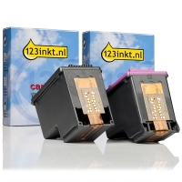 Marca 123tinta - HP 302XL cartuchos de tinta | Pack negro + color 160132