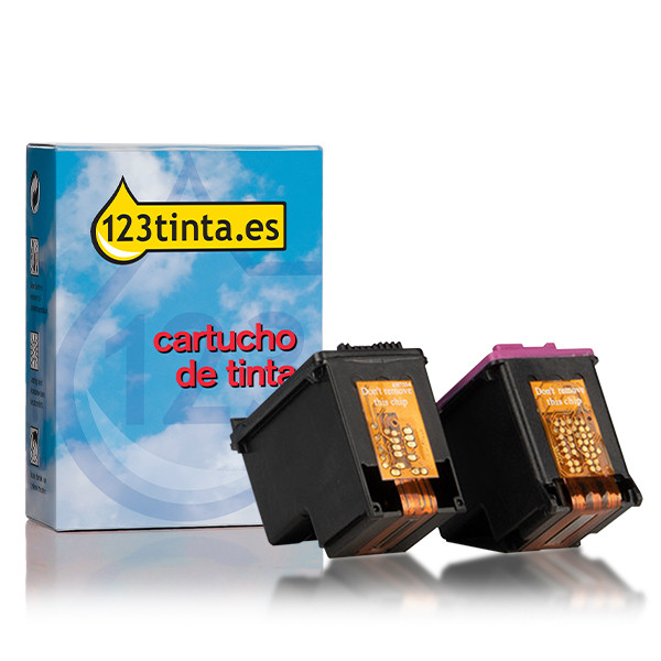 Marca 123tinta - HP 303XL cartuchos de tinta | Pack negro + color 132251 - 1