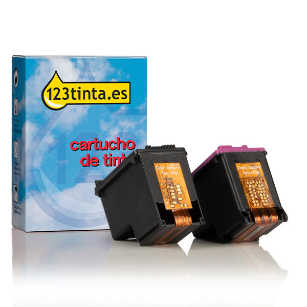 Marca 123tinta - HP 303 cartuchos de tinta | Pack negro + color 132250 - 1