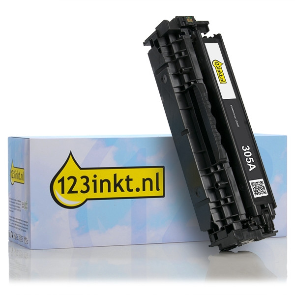 Marca 123tinta - HP 305A (CE410A) toner negro CE410AC 054057 - 1