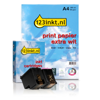 Marca 123tinta - HP 305XL cartuchos de tinta | Pack negro + color + papel fotográfico 160234