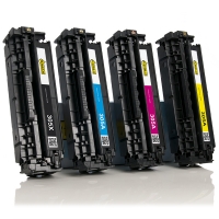 Marca 123tinta - HP 305X / 305A Pack ahorro: HP CE410X, CE411A, CE412A, CE413A negro + 3 colores  130007