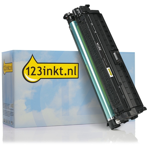 Marca 123tinta - HP 307A (CE740A) toner negro CE740AC 039903 - 1