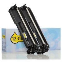 Marca 123tinta - HP 30A (CF230A) toner negro | Pack 2 uds