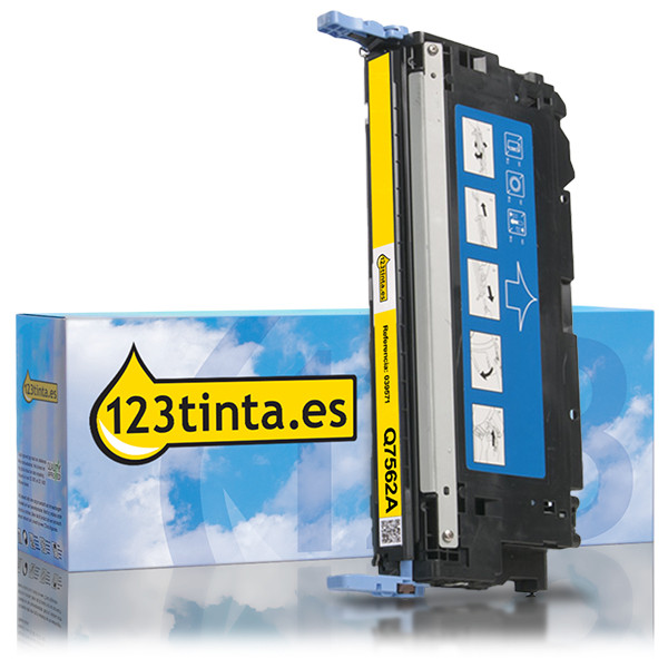 Marca 123tinta - HP 314A (Q7562A) toner amarillo 039571 - 1