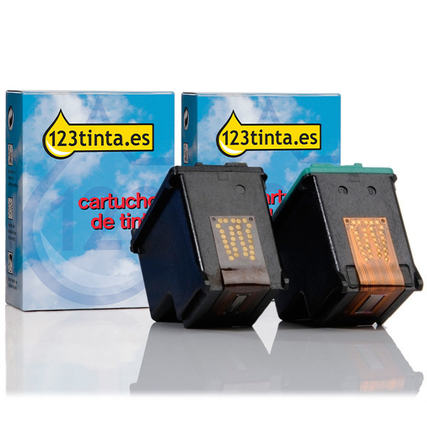 Marca 123tinta - HP 350 + HP 351 cartuchos de tinta | Pack negro + color 160101 - 1