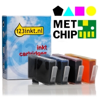 Marca 123tinta - HP 364 (N9J73AE) cartuchos de tinta | Pack negro + 3 colores