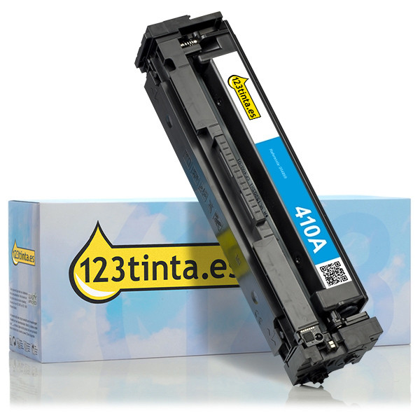 Marca 123tinta - HP 410A (CF411A) toner cian CF411AC 054889 - 1