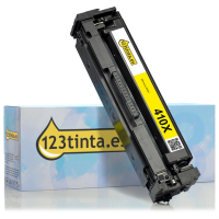 Marca 123tinta - HP 410X (CF412X) toner amarillo XL CF412XC 054895