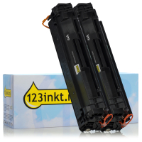 Marca 123tinta - HP 44A (CF244A) toner negro | Pack 2 uds