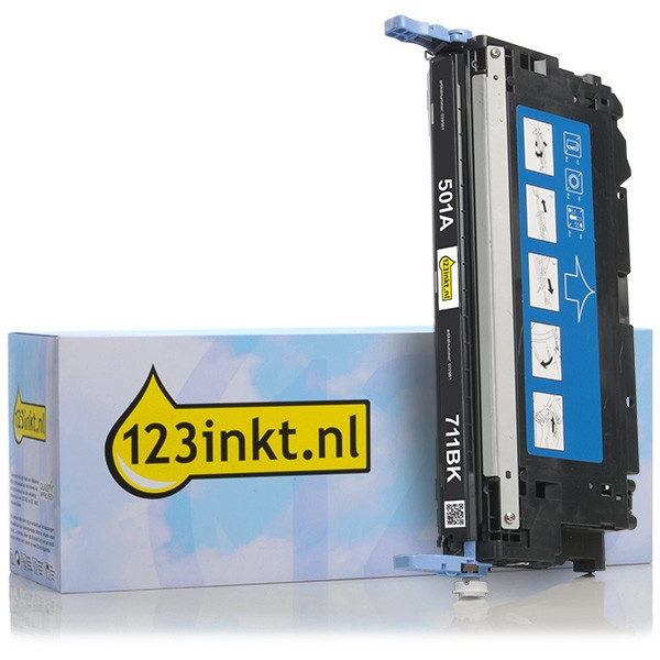 Marca 123tinta - HP 501A (Q6470A) toner negro Q6470AC 039581 - 1