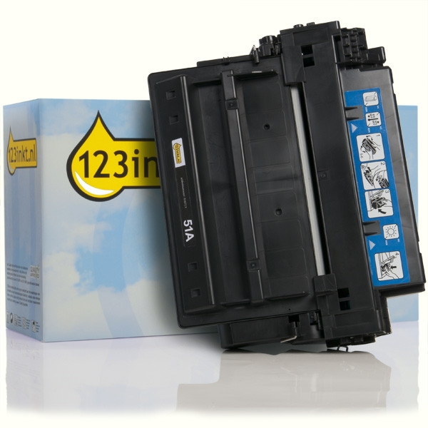 Marca 123tinta - HP 51A (Q7551A) toner negro Q7551AC 039721 - 1