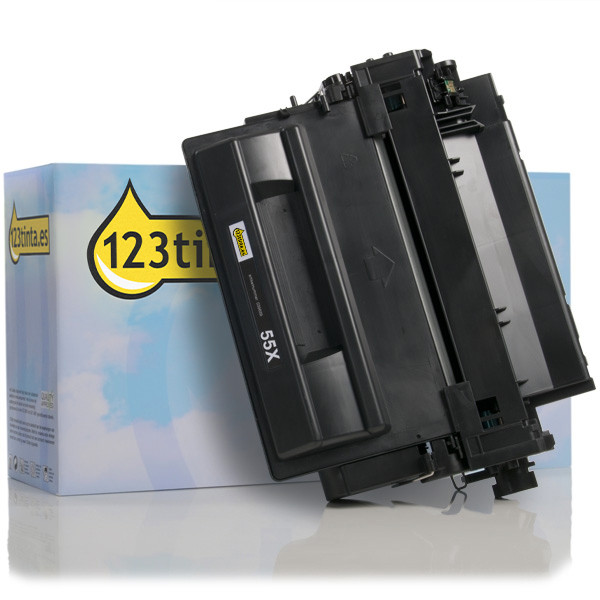 Marca 123tinta - HP 55X (CE255X) toner negro XL CE255XC 039889 - 1