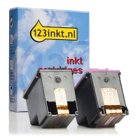 Marca 123tinta - HP 62XL cartuchos de tinta | Pack negro + color 160137