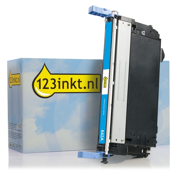 Marca 123tinta - HP 642A (CB401A) toner cian CB401AC 039706 - 1